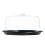 Campana Redonda De 30 Cm Cristal Negra